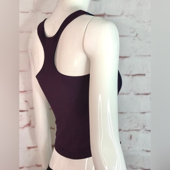 HANES Sport COOLMAX Racer Back Colorblock Workout Tank Navy Blue & Maroon Size S - Picture 2 of 15